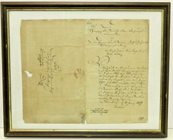 Antike Rechnung 25.07.1817 Nassau Kapelle zu Hof Marienberg Wachssiegel, € 180,00