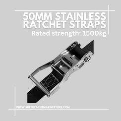 50mm Stainless Ratchet straps ©www.superyachtmarinestore.com