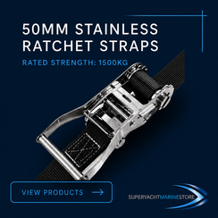 Heavy Duty Marine Grade Ratchet Straps (for up to 1500kg)