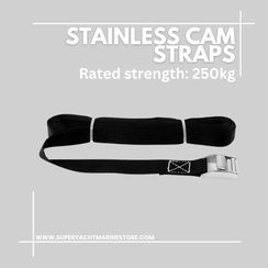 Stainless Cam straps ©www.superyachtmarinestore.com