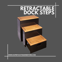 Retractable Carbon Dock Steps ©www.superyachtmarinestore.com