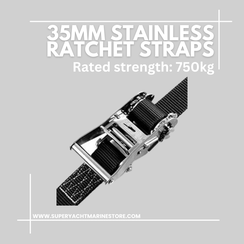 35mm Stainless Ratchet straps ©www.superyachtmarinestore.com