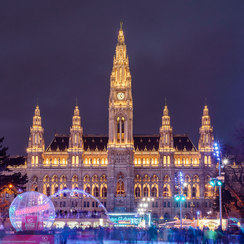 Венская ратуша( Wiener Rathaus) -Фридрих-Шмидт Платц (Friedrich - Schmidt Platz) -Вена. Австрия