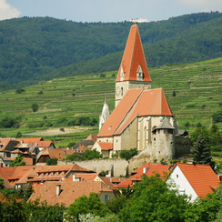 Долина Вахау Экскурсия - Приходская церковь Вайсенкирхен( Pfarrkirche Weißenkirchen) Wachau Вахау  Австрия    