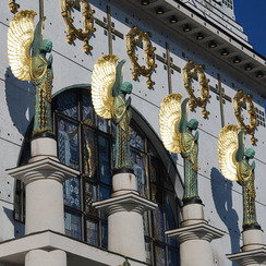 Фото -церковь Ам-Штайнхоф(Kirche am Steinhof) - 1140 Пенцинг;1140 Wien-Penzing  Вена. Австрия