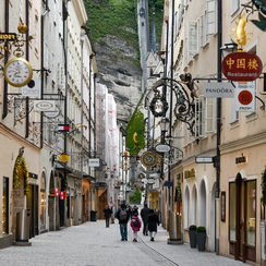 Getreidegasse Гетрайдегассе Фото Зальцбург Австрия