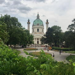 Автомобильная экскурсия по Вене - Карлскирхе( Karlskirche) -Карлсплатц(Karlsplatz) -Вена. Австрия