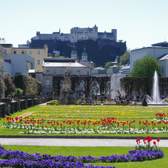 Парк Мирабель Фото Зальцбург  Австрия Mirabellgarten Salzburg