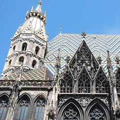 Собор Святого Стефана на площади Святого Стефана  Фото Вена, Австрия Stephansdom. Stephansplatz. Wien. Österreich)