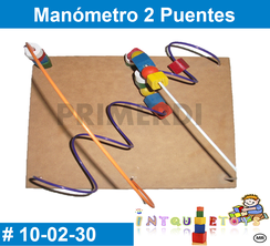 Manometro 2 puentes MATERIAL DIDACTICO MADERA INTQUIETOYS PRIMERDI