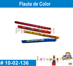 Flauta de color MATERIAL DIDACTICO MADERA INTQUIETOYS PRIMERDI