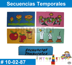 Secuencias Temporales MATERIAL DIDACTICO MADERA INTQUIETOYS PRIMERDI