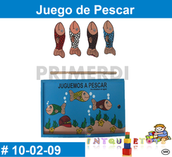 Juego de Pescar de madera MATERIAL DIDACTICO MADERA INTQUIETOYS PRIMERDI