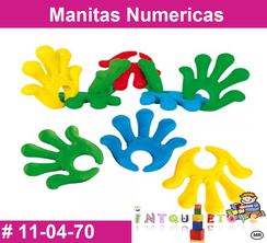 Manitas Numericas MATERIAL DIDACTICO PLASTICO INTQUIETOYS PRIMERDI