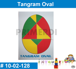 Tangram Oval Geometricas MATERIAL DIDACTICO MADERA INTQUIETOYS PRIMERDI