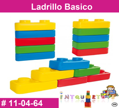 Ladrillo Basico MATERIAL DIDACTICO PLASTICO INTQUIETOYS PRIMERDI