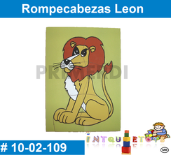 Rompezabezas Leon MATERIAL DIDACTICO MADERA INTQUIETOYS PRIMERDI