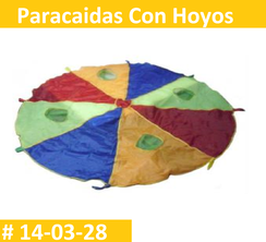 Paracaidas Con Hoyos Estimulacion Temprana  PRIMERDI INTQUIETOYS