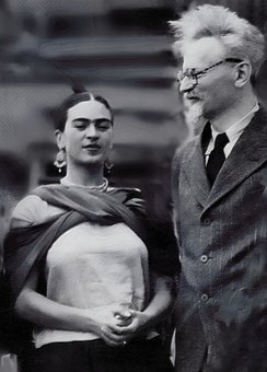 Frida Kahlo og Leo Trotskij