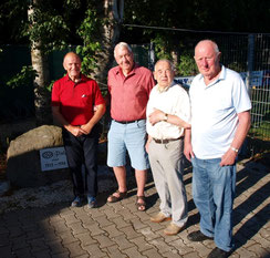 v.l Claus Siegfried, Severin Lechenmayer, Günther Arndt, Karl Riedel