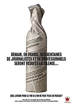 Droit à l'"information" sur le vin (affiche des producteurs)