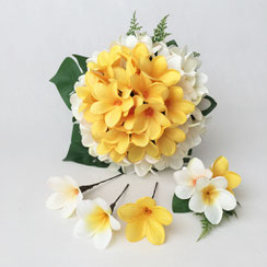 ブーケ(過去作品)、プルメリア - 造花スタジオフルール ブーケ(過去作品)、プルメリア - 造花スタジオフルール