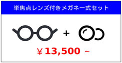 メガネレンズ付きセット￥13,500から