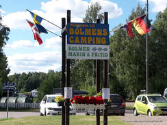 Einfahrt Bolmen-Camping