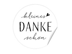 aufkleber "Kleines Dankeschön", 40 mm