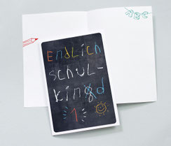 glückwunschkarte Einschulung schulking