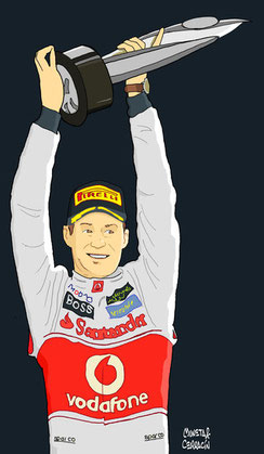 Jenson Button by Muneta & Cerracín