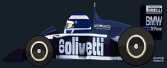 Riccardo Patrese by Muneta & Cerracín