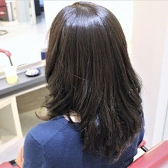 縮毛矯正　デジタルパーマ　ヘアカラー
