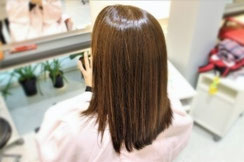 縮毛矯正　ヘアカラー