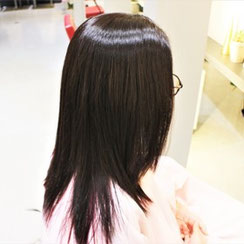 縮毛矯正　ヘアカラー