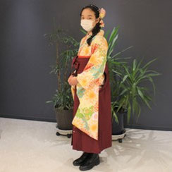 卒業式で和装