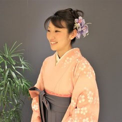 袴の着付け　ヘアセット