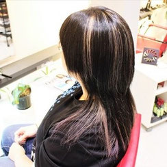 縮毛矯正　ヘアカラー