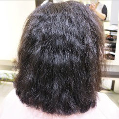 縮毛矯正施術前