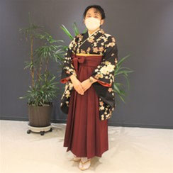 卒業式で和装