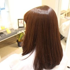 縮毛矯正　デジタルパーマ　ヘアカラー