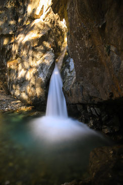 ¨Initiation photo pose longue dans les Alpes, Cascade du diable dans le parc des Ecrins