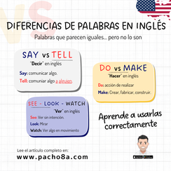 Las palabras en inglés que más confunden a los estudiantes (y cómo diferenciarlas fácilmente)