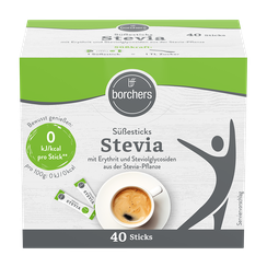 Stevia Süßesticks 40 Stück einfache Dosierung