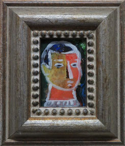 Boy 90×65mm Acrylic・Glass 2023<Private collection>