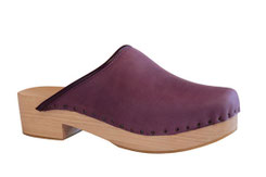 sabot suédois pour femme sur semelle bois, chaussure sur mesure réalisé aux sabots d'isa