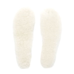 semelles en peau de mouton naturelle cousue dessous feutrine respirante thermorégulateur ne transpire pas souple confortable ergonomique