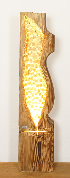 Altholz Lampe Stehlampe vomBaron