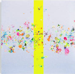FOREVER BLOND (ABSTRACT ARCADE) 2018 40x40 (1199 € Click foto to buy)