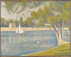 Georges SEURAT (1859-1891), La Seine à la Grande-Jatte, Huile sur toile, 65 x 82, (1888) © Bruxelles, MRBAB/KMSKB